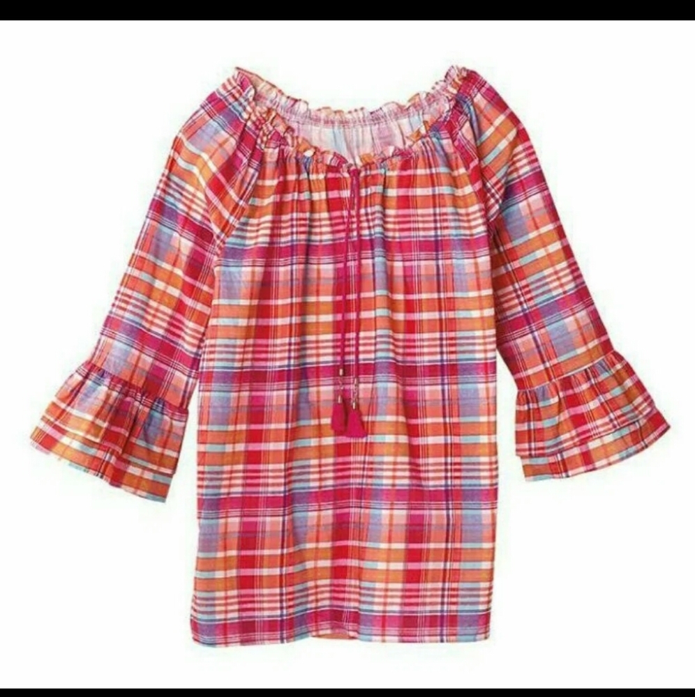 Blouse plaid
